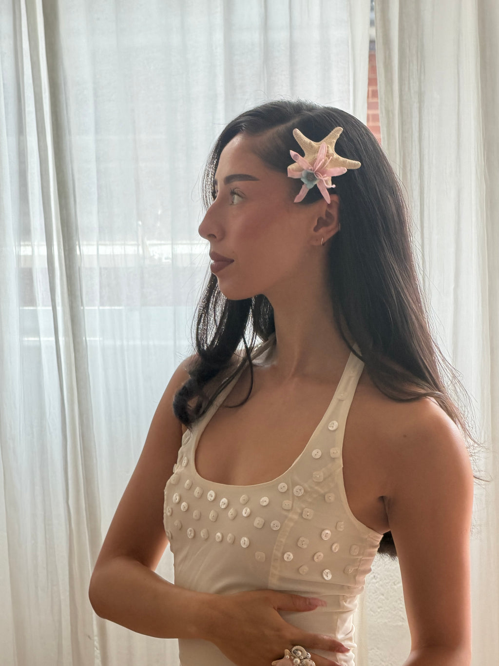 starfish hairclip
