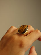 fern ring - brown