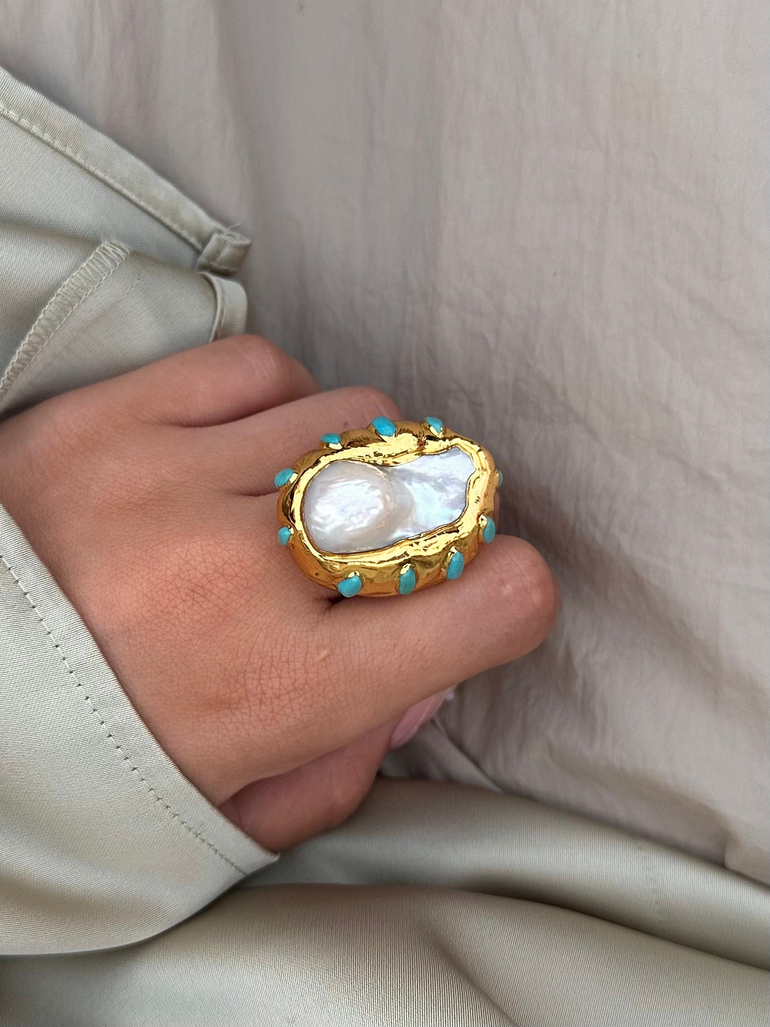 gaia pearl ring